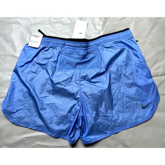 Nike Men’s XL Repel 2-n-1 Running 7" Shorts Blue Black FB8544 450 NEW - Picture 6 of 12